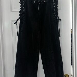 Fashion Nova Black Wash Jeans